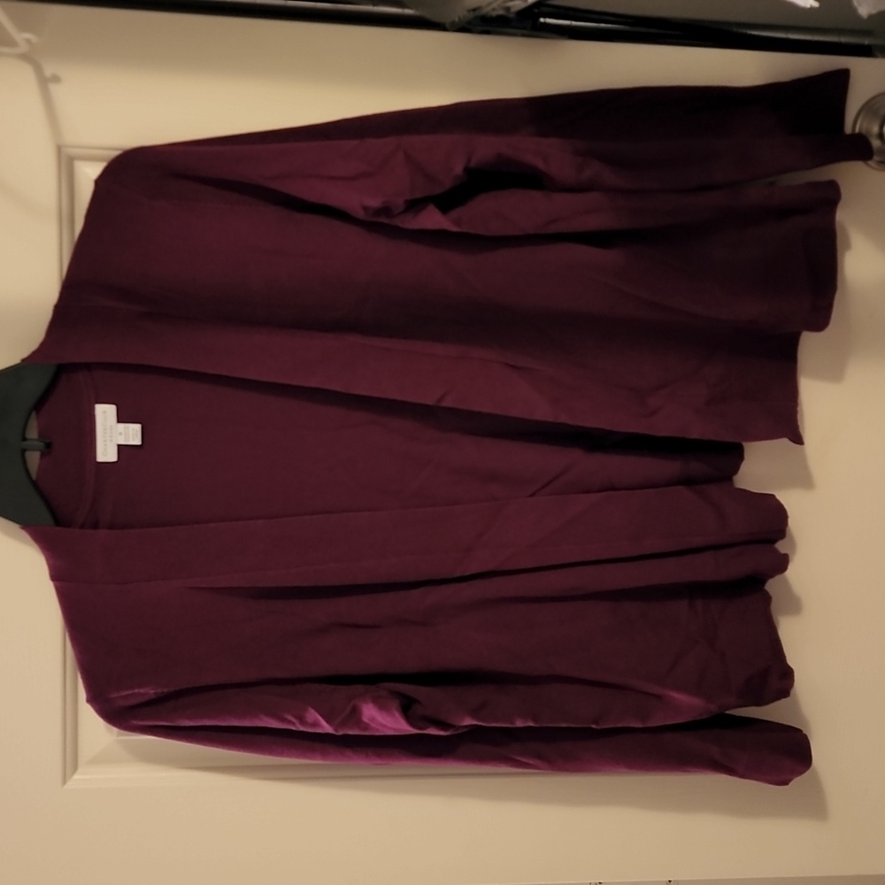 Charter Club Woman Maroon Sweater Cardigan sz 1X